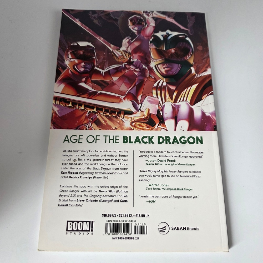 Mighty Morphin Power Ranger Vol 2 Age of the Black Dragon Graphic Novel 2017 TPB